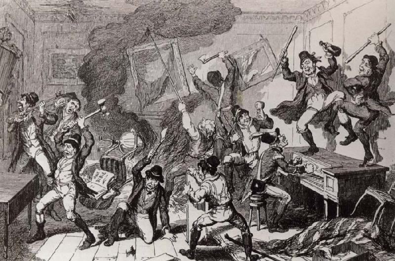  Rebels dancing the Carmagnolle in a captured house by cruikshank